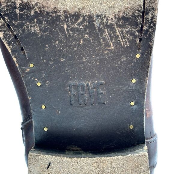 Frye Melissa Button Riding Boots Brown Leather Tall Equestrian Style Size 7 - Picture 13 of 15